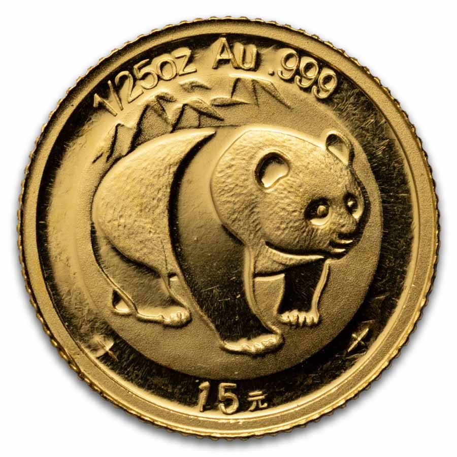 2007 China 1/25 oz Gold Panda Proof (25th Anniv, 1983)