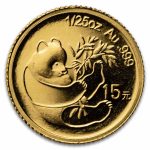 2007 China 1/25 oz Gold Panda Proof (25th Anniv, 1984)