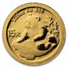 2007 China 1/25 oz Gold Panda Proof (25th Anniv, 1998)
