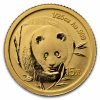 2007 China 1/25 oz Gold Panda Proof (25th Anniv, 2003)