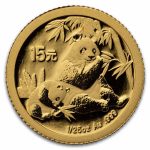 2007 China 1/25 oz Gold Panda Proof (25th Anniv, 2007)