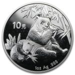 2007 China 1 oz Silver Panda BU (In Capsule)