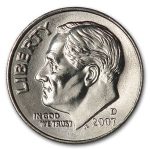 2007-D Roosevelt Dime BU