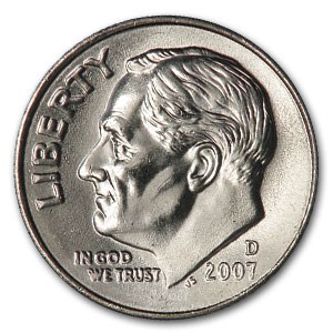 2007-D Roosevelt Dime BU