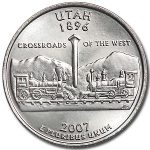 2007-D Utah State Quarter BU