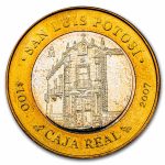2007 Mexico Bimetallic 100 Pesos San Luis Potosi BU (2nd Edition)