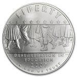 2007-P School Desegregation $1 Silver Commem BU (w/Box & COA)