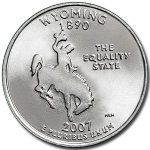 2007-P Wyoming State Quarter BU