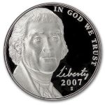 2007-S Jefferson Nickel Gem Proof