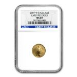 2007-W 1/10 oz Burnished American Gold Eagle MS-69 NGC (ER)