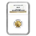 2007-W 1/10 oz Burnished American Gold Eagle MS-69 NGC