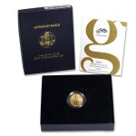 2007-W 1/10 oz Burnished American Gold Eagle (w/Box & COA)