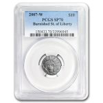 2007-W 1/10 oz Burnished American Platinum Eagle SP/MS-70 PCGS