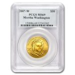 2007-W 1/2 oz Gold Martha Washington MS-69 PCGS