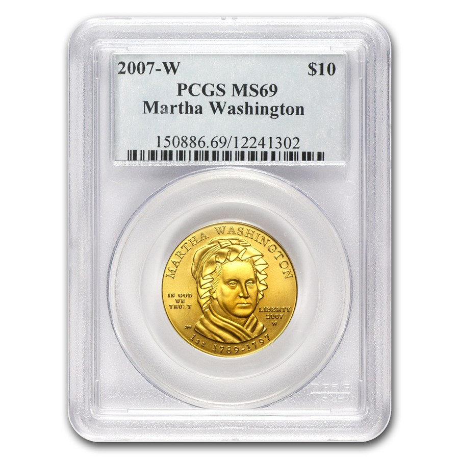 2007-W 1/2 oz Gold Martha Washington MS-69 PCGS