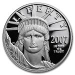 2007-W 1/2 oz Proof American Platinum Eagle (Capsule Only)
