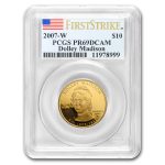 2007-W 1/2 oz Proof Gold Dolley Madison PR-69 PCGS (FS)
