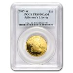 2007-W 1/2 oz Proof Gold Jefferson's Liberty PR-69 PCGS