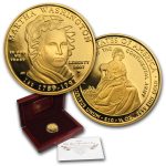 2007-W 1/2 oz Proof Gold Martha Washington (w/Box & COA)