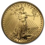 2007-W 1/4 oz Burnished American Gold Eagle (Capsule Only)