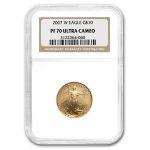 2007-W 1/4 oz Proof American Gold Eagle PF-70 UCAM NGC