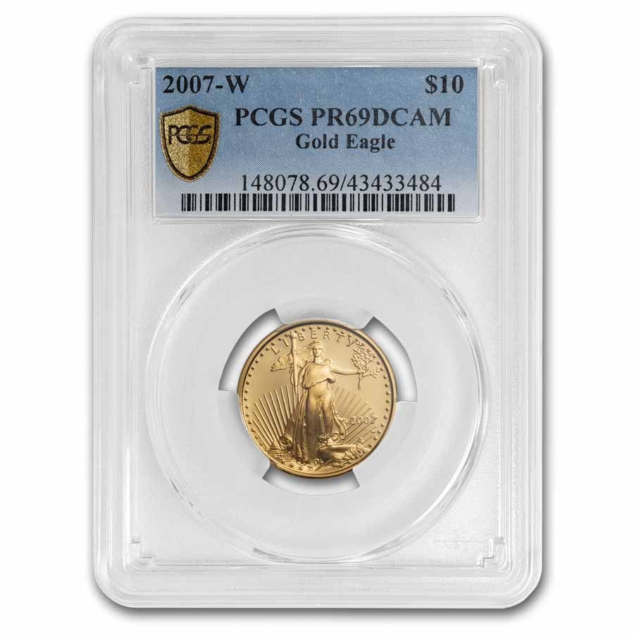 2007-W 1/4 oz Proof American Gold Eagle PR-69 DCAM PCGS