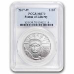 2007-W 1 oz Burnished American Platinum Eagle MS-70 PCGS