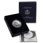 2007-W 1 oz Burnished American Platinum Eagle (w/Box & COA)