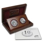 2007-W 2-Coin Proof/Reverse Proof Platinum Set (w/Box & COA)