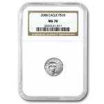 2008 1/10 oz American Platinum Eagle MS-70 NGC