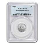 2008 1/10 oz American Platinum Eagle MS-70 PCGS