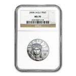 2008 1/2 oz American Platinum Eagle MS-70 NGC