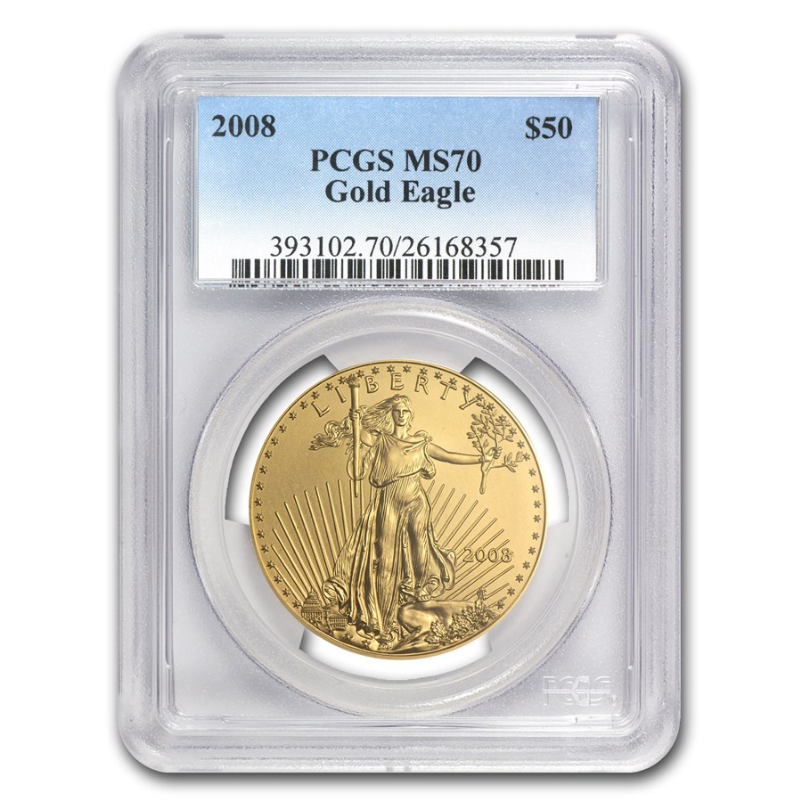 2008 1 oz American Gold Eagle MS-70 PCGS
