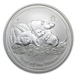 2008 Australia 1 oz Silver Year of the Mouse BU (Series II)