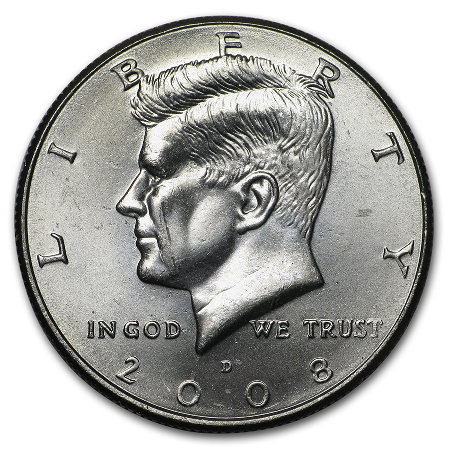 2008-D Kennedy Half Dollar BU