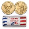 2008-D Martin Van Buren 25-Coin Presidential Dollar Roll