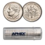 2008-D Roosevelt Dime 50-Coin Roll BU