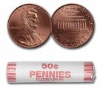2008 Lincoln Cent 50-Coin Roll BU