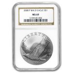 2008-P Bald Eagle $1 Silver Commem MS-69 NGC