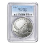 2008-P Bald Eagle $1 Silver Commem MS-70 PCGS