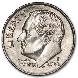 2008-P Roosevelt Dime BU