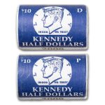 2008-P&D Kennedy Half Dollar 20-Coin 2 Rolls Set (Mint Wrapped)