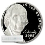 2008-S Jefferson Nickel 40-Coin Roll Proof