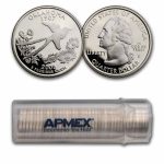 2008-S Oklahoma State Quarter Gem Proof 40-Coin Roll (Silver)