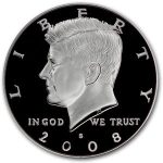 2008-S Silver Kennedy Half Dollar Gem Proof