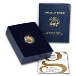 2008-W 1/10 oz Burnished American Gold Eagle (w/Box & COA)