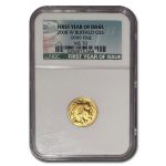 2008-W 1/10 oz Gold Buffalo MS-70 NGC (First Year of Issue)