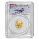 2008-W 1/10 oz Gold Buffalo MS-70 PCGS (FS)