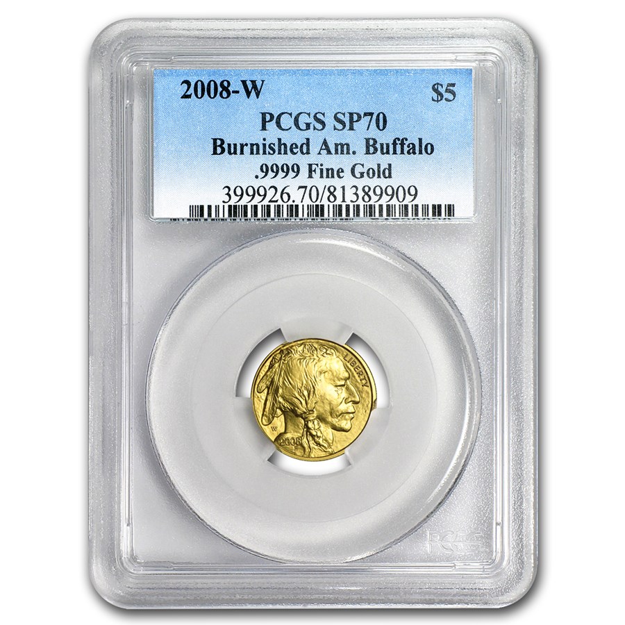2008-W 1/10 oz Gold Buffalo SP/MS-70 PCGS