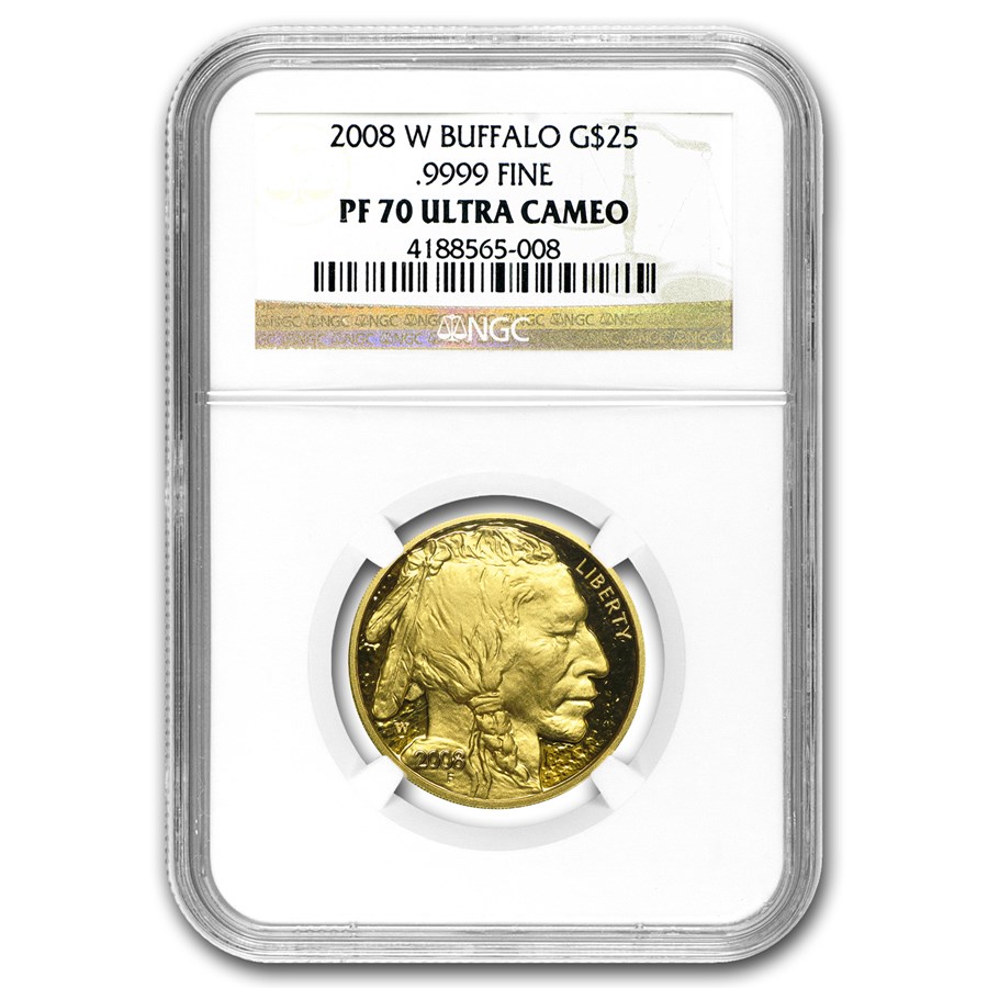 2008-W 1/2 oz Proof Gold Buffalo PF-70 NGC